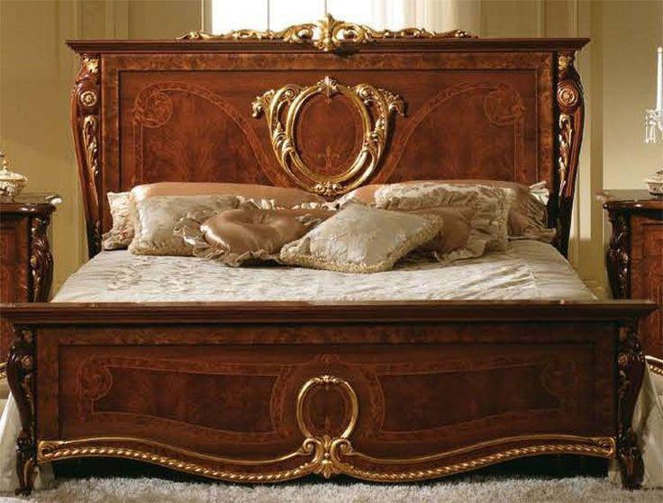 Brown Sheesham Bed Set